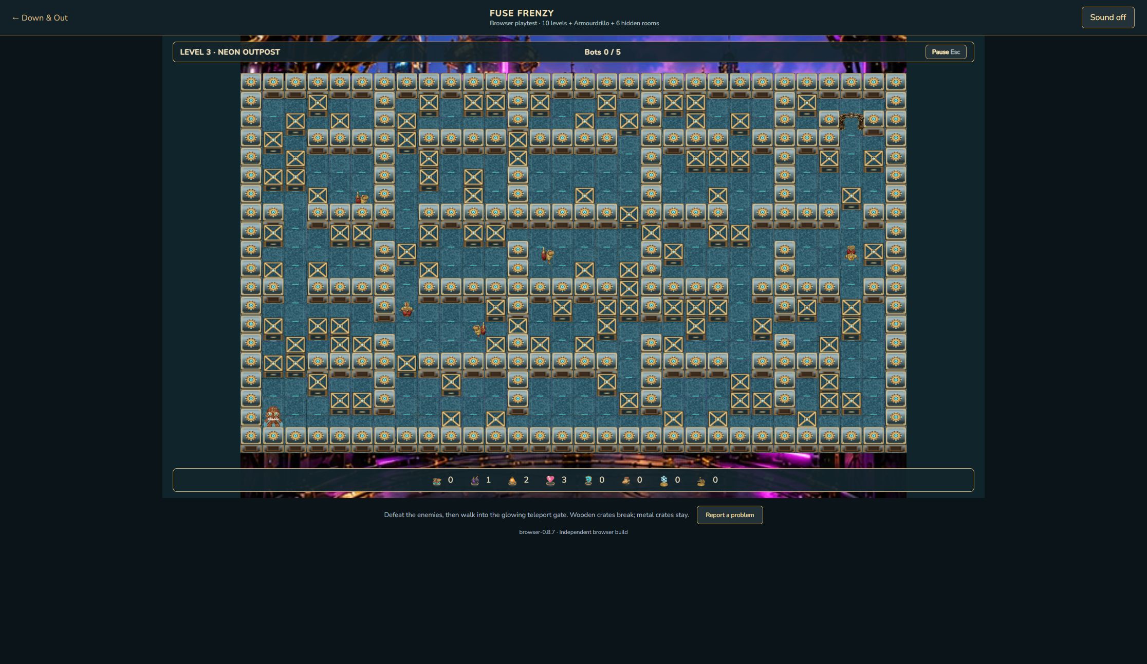 Playable Neon Outpost screenshot