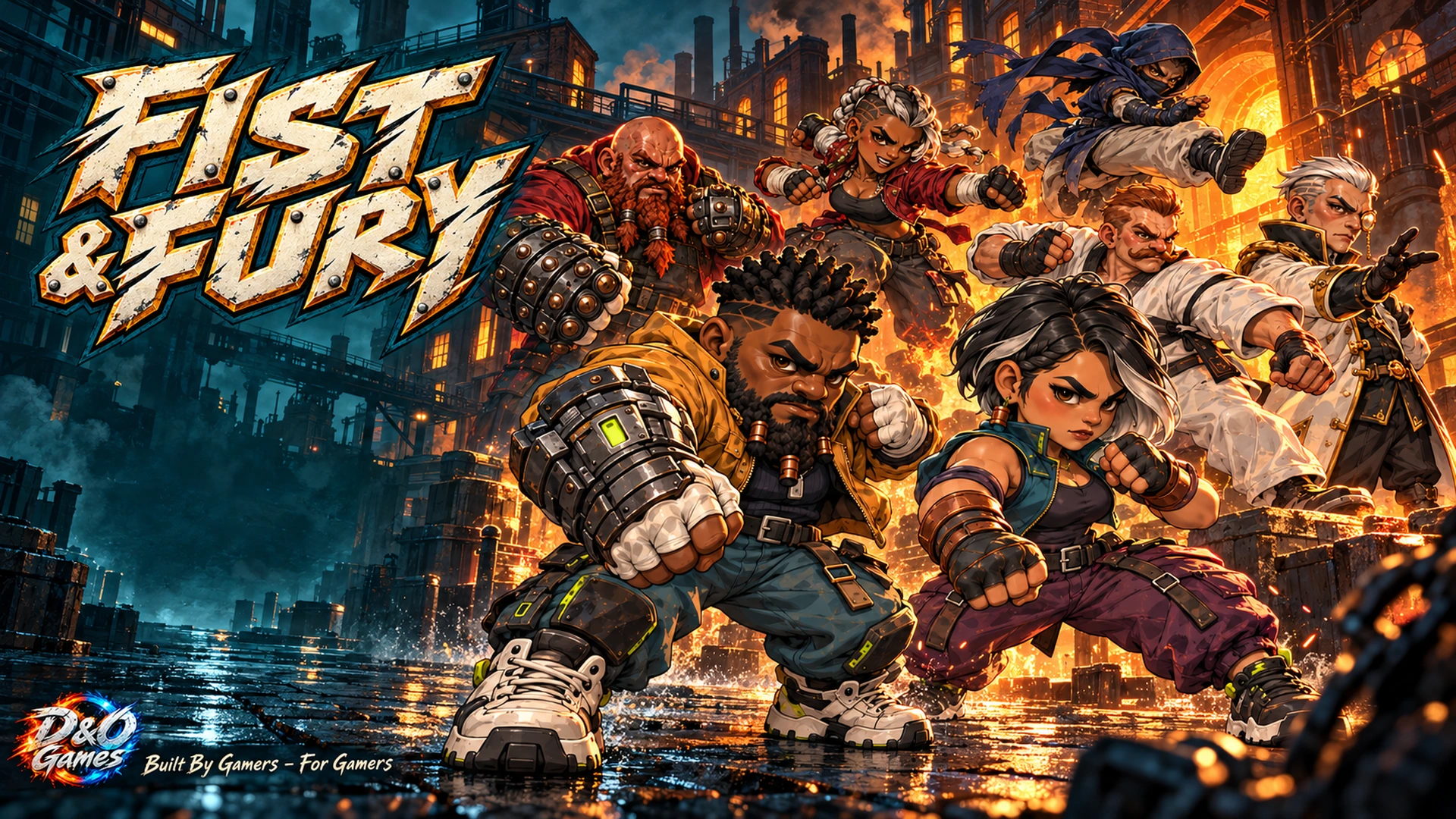 Fist and Fury: chibi fighters battle in the Foundry District