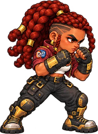 Rhea Ironstep approved character artwork